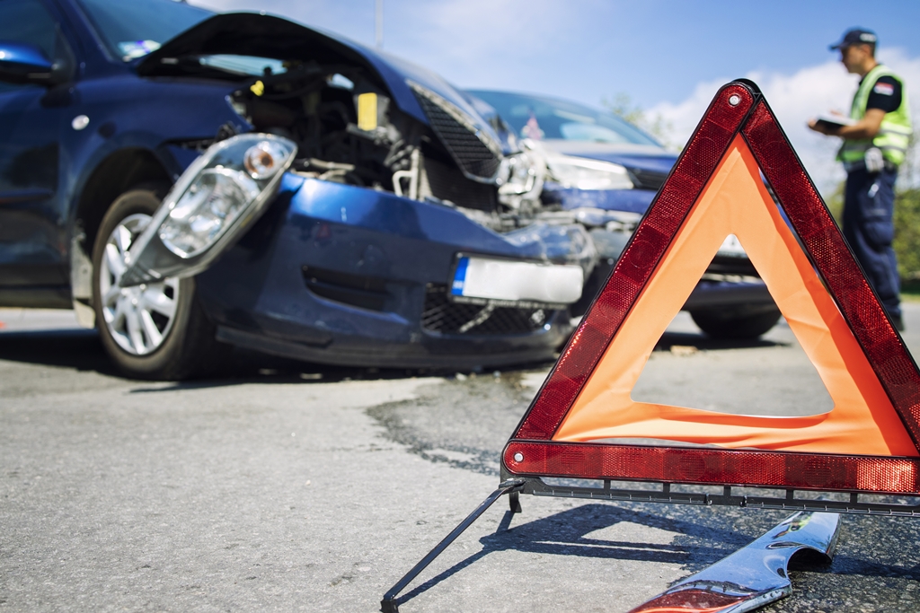 Accident involving two cars